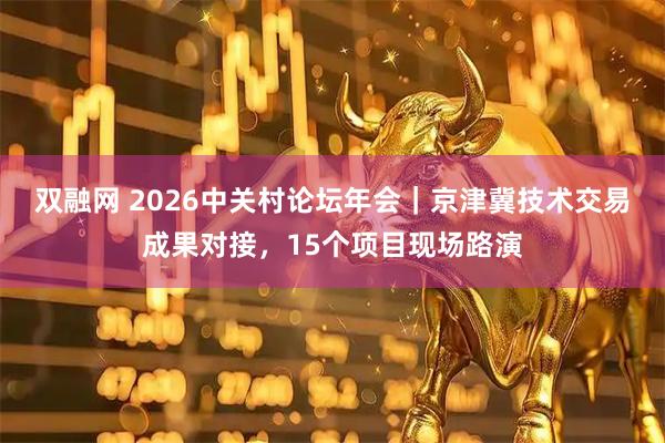 双融网 2026中关村论坛年会｜京津冀技术交易成果对接，15个项目现场路演